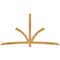 Ekena Millwork Davenport Rough Sawn Timber Gable Bracket, Western Red Cedar, 108"W x 58"H x 4"D x 4"F, 13/12 Pitch GBW108X58X0404DAV00RWR - alternate 1